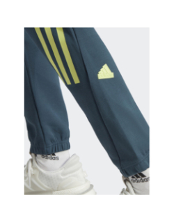 Jogging slim style long bleu pétrole homme - Adidas