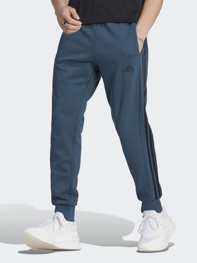 Jogging 3s ft basique logo brodé noir bleu homme - Adidas