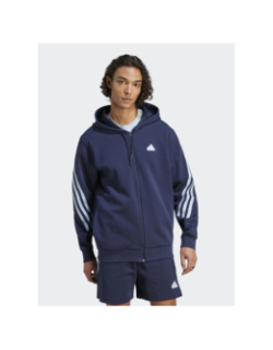Sweat zippé future icons bleu marine homme - Adidas