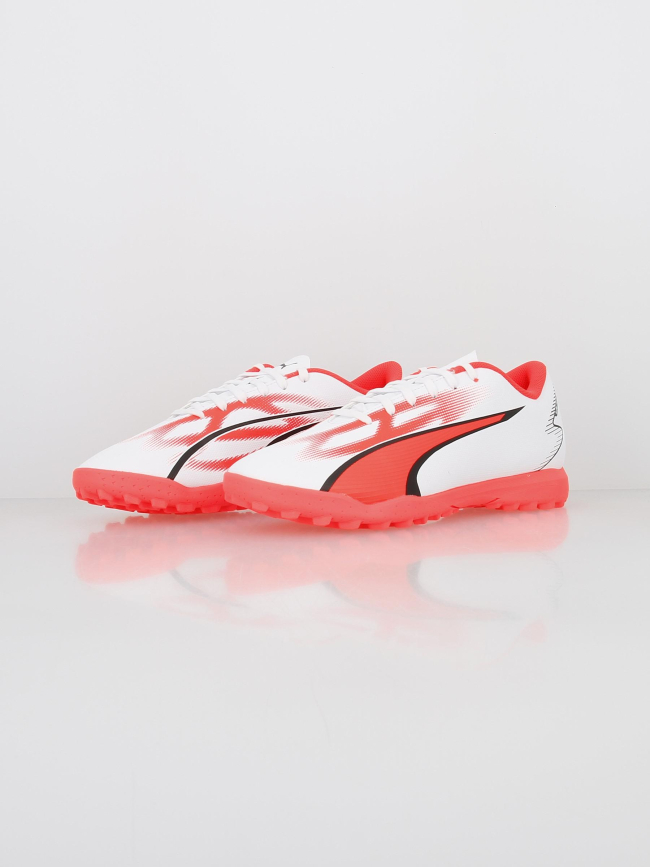 Chaussures de football ultra play tt blanc rouge homme - Puma