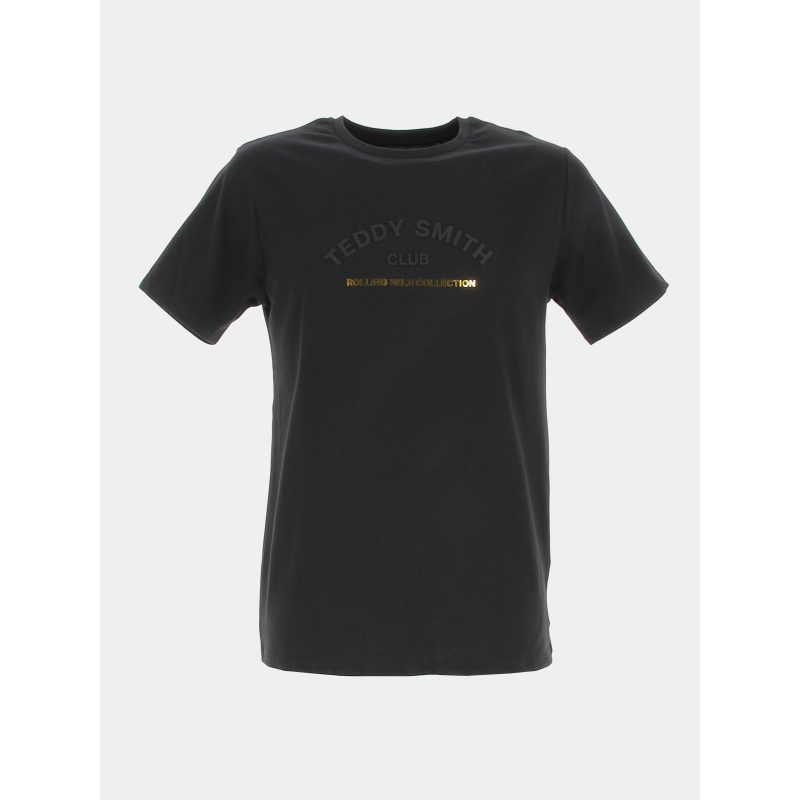 T-shirt t-wild logo relief dorée noir homme - Teddy Smith