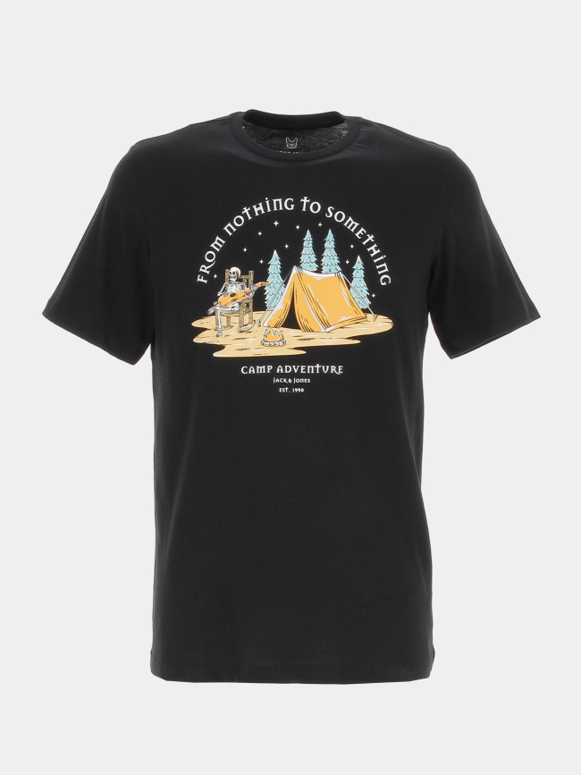 T-shirt hiker aventure squelette noir enfant - Jack & Jones