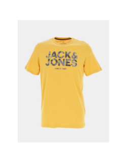 T-shirt james écriture camouflage jaune enfant - Jack & Jones