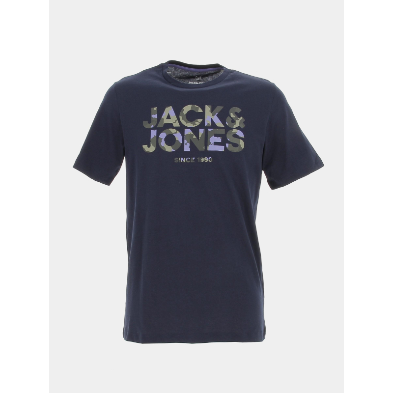T-shirt james logo camouflage marine enfant - Jack & Jones