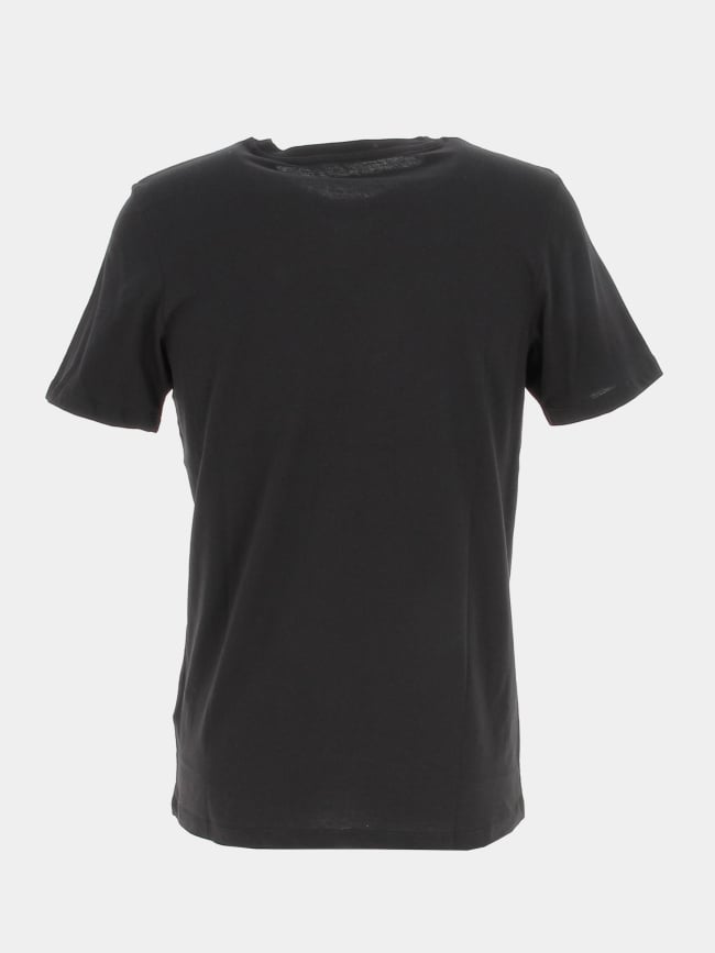 T-shirt peter logo rayures blanc noir enfant - Jack & Jones