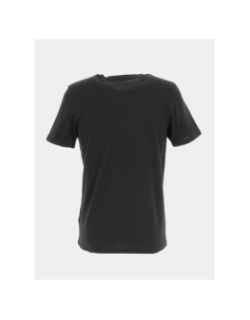 T-shirt peter logo rayures blanc noir enfant - Jack & Jones