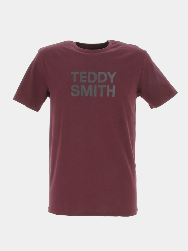 T-shirt ticlass basic bordeaux homme - Teddy Smith