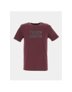 T-shirt ticlass basic bordeaux homme - Teddy Smith
