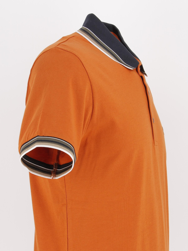 Polo manches courtes classic orange homme - Benson & Cherry