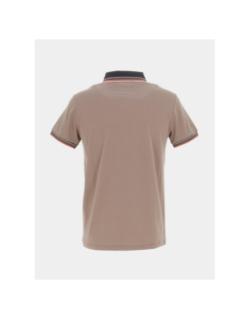 Polo manches courtes classic taupe homme - Benson & Cherry