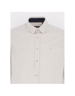 Chemise ml classic motif carré blanc homme - Benson & Cherry