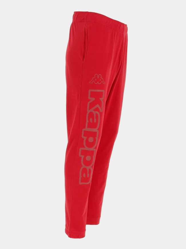 Jogging costi avec logo sur jambe droite rouge homme - Kappa