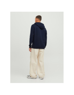 Sweat à capuche logan aw23 bleu marine homme - Jack & Jones