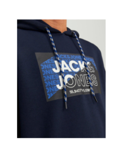 Sweat à capuche logan aw23 bleu marine homme - Jack & Jones