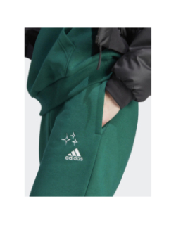 Jogging décontracté style long motifs brodés vert femme - Adidas