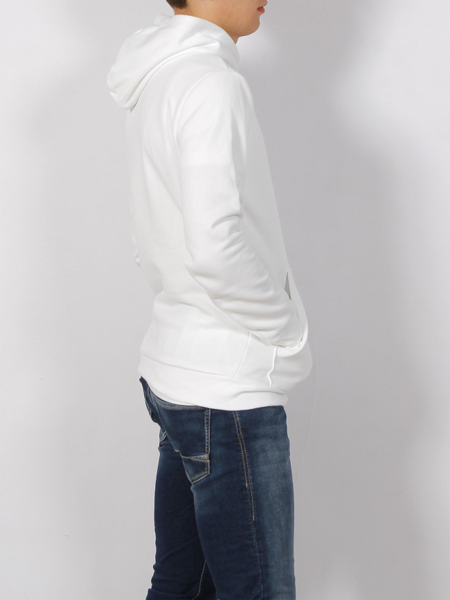 Sweat à capuche essential lab logo vertical blanc homme - Puma