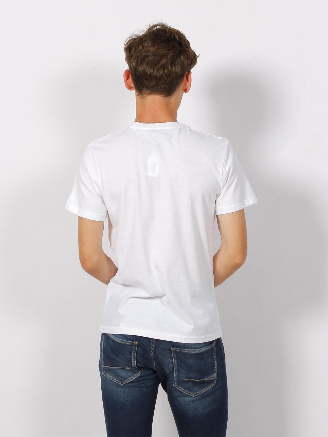 T-shirt serigraphie logo damier blanc homme - Schott NYC