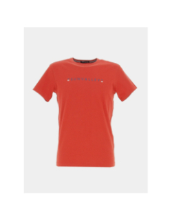 T-shirt manches courtes logo imprimé rouge homme - Sunvalley
