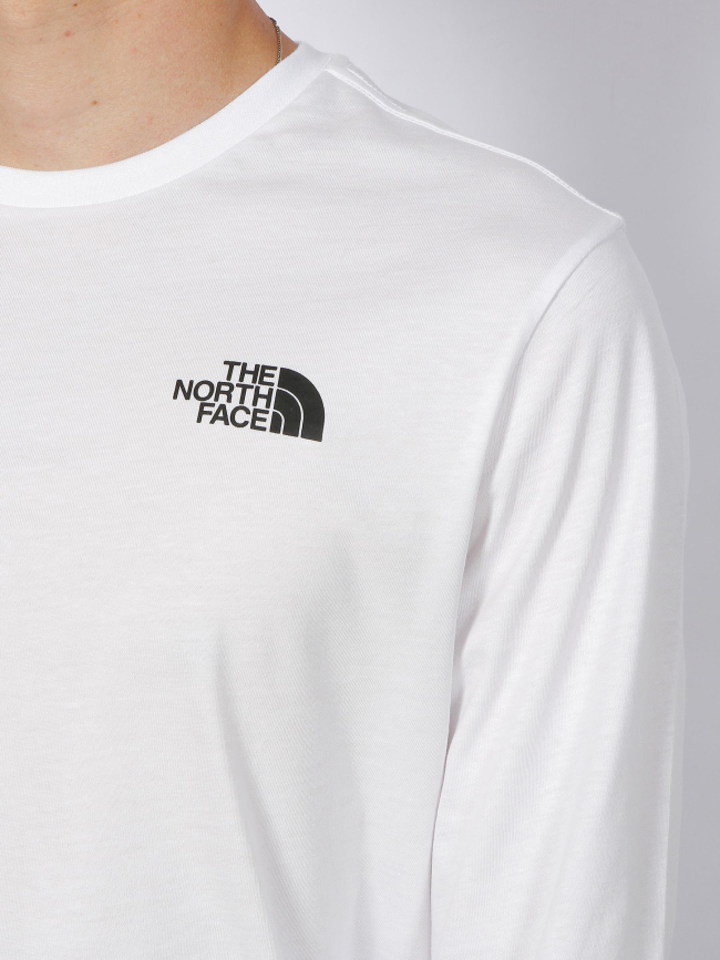 T-shirt manches longues easy blanc homme - The North Face