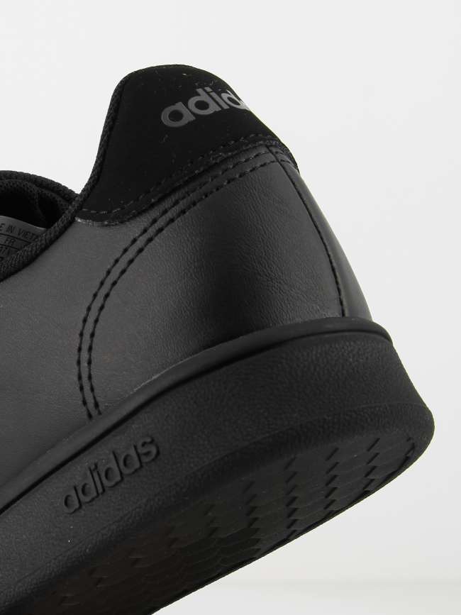 Baskets basses advantage uni noir enfant - Adidas