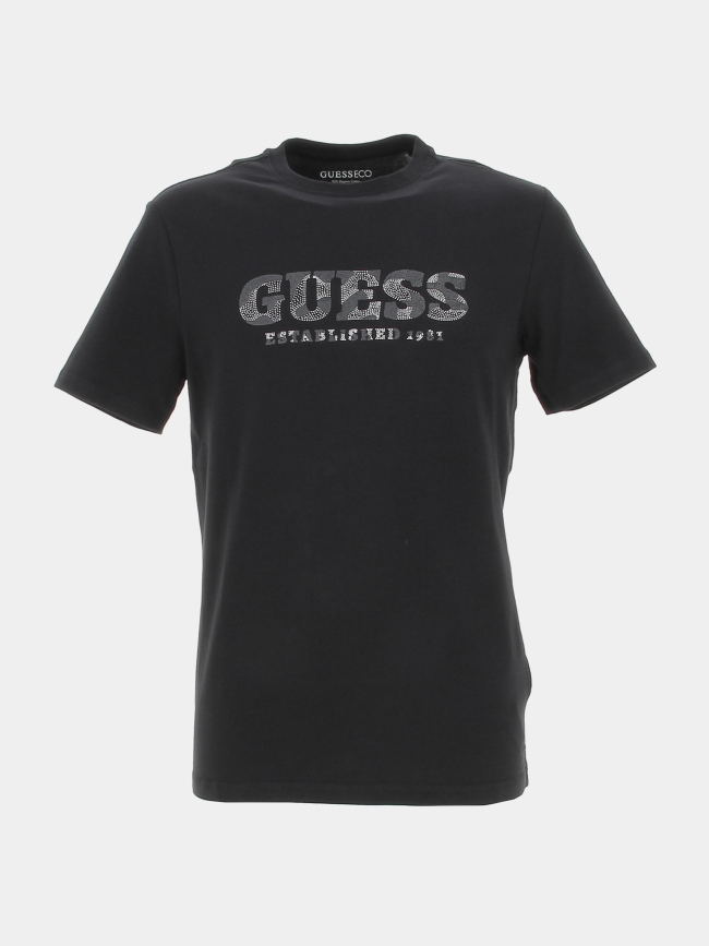 T-shirt rubber noir homme - Guess