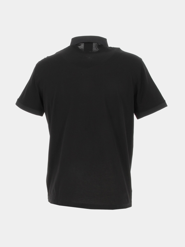 Polo manches courtes logo imprimé noir homme - Armani Exchange