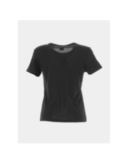 T-shirt classic logo imprimé colorié noir femme - Hugo