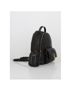 Sac à dos ecs matelassé nero détails dorés noir femme - Lui.Jo