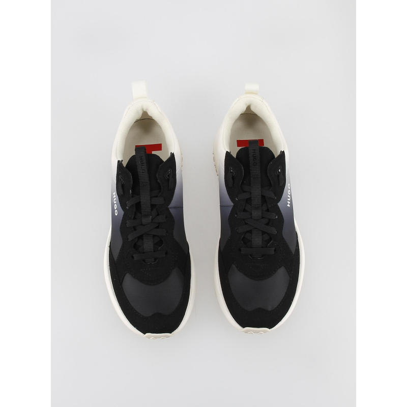 Hugo Kane Hugo Basket Basse White Baskets Kane Runn Noir Blanc