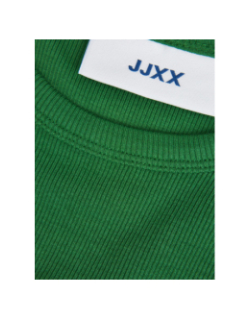 Top manches longues crop côtelé feline vert femme - JJXX