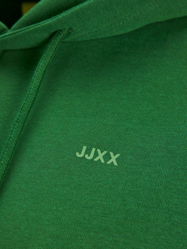 Sweat à capuche abbie relax vert femme - JJXX