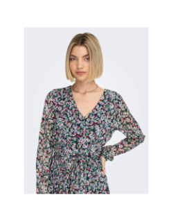Robe danielle lurex motif floral femme multicolore - Only