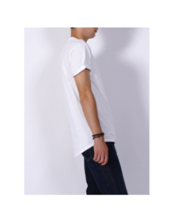 T-shirt relaxed fit basique logo imprimé blanc homme - G-Star