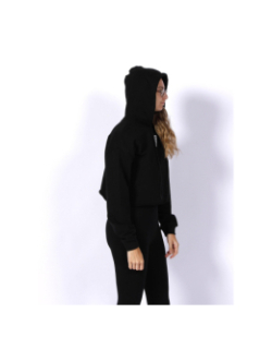 Sweat à capuche dephana cropped noir femme - Hugo