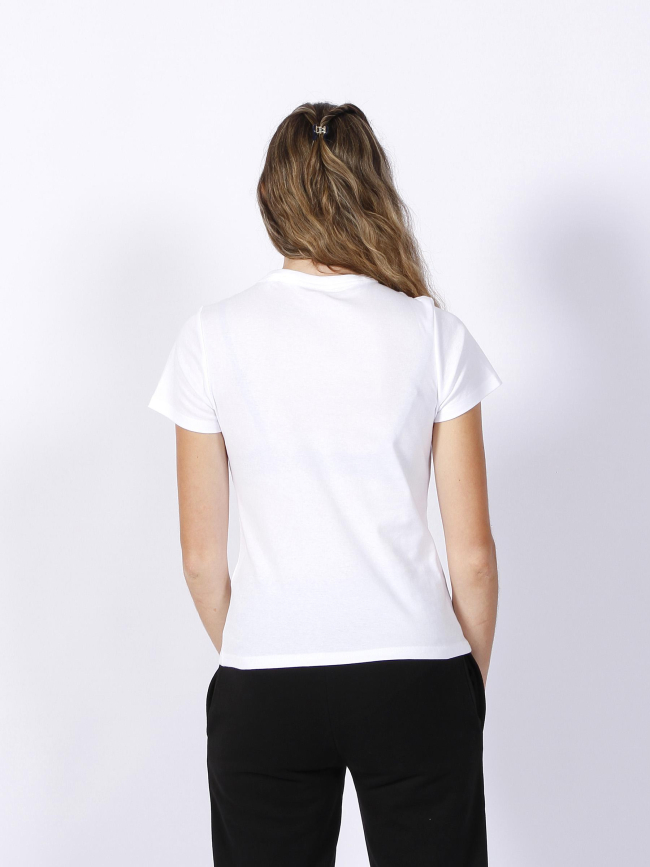 T-shirt classic logo colorié imprimé blanc femme - Hugo
