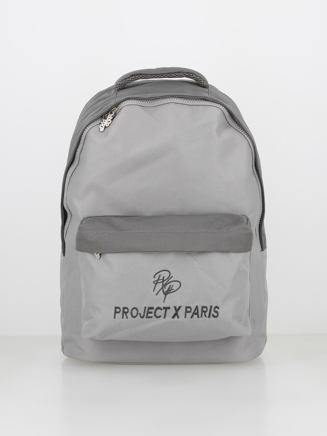 Sac à dos logo brodé gris - Project X Paris