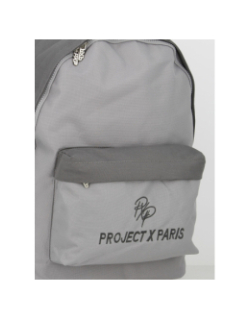 Sac à dos logo brodé gris - Project X Paris