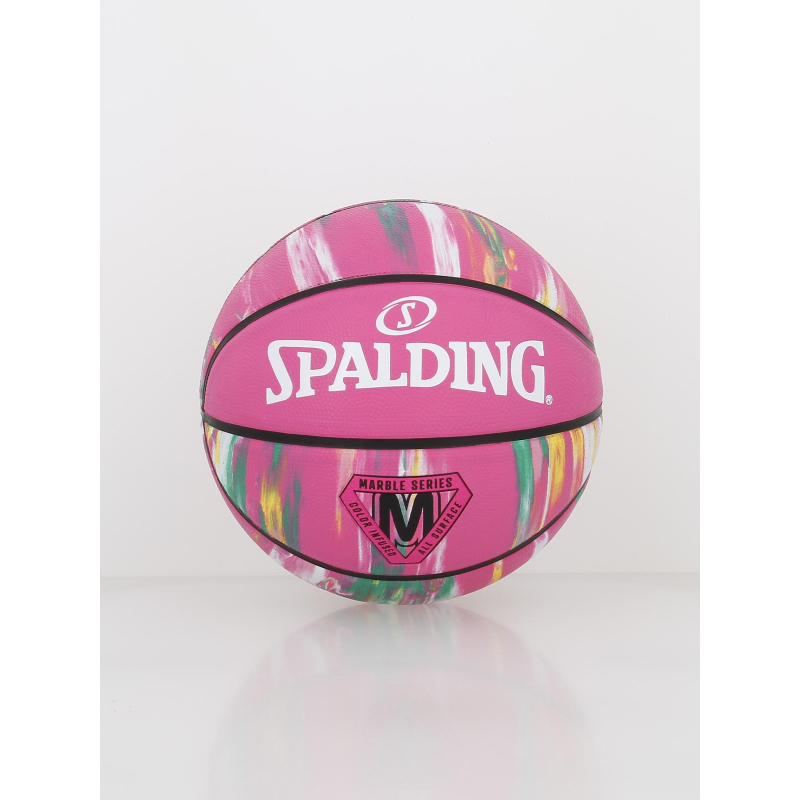 Ballon de basketball marble series sz6 rose - Spalding