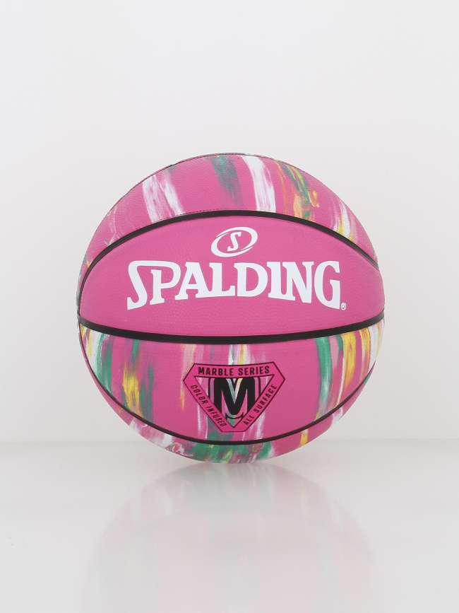 Ballon de basketball marble series sz6 rose - Spalding