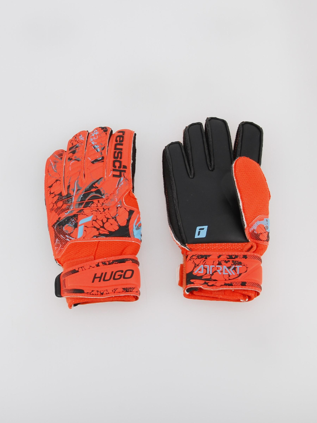Gants de football attrakt solid hugo rouge enfant - Reusch