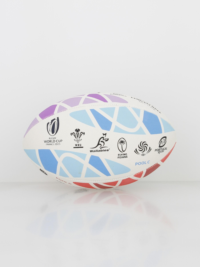 Ballon de rugby rwc 2023 emblem blanc - Gilbert
