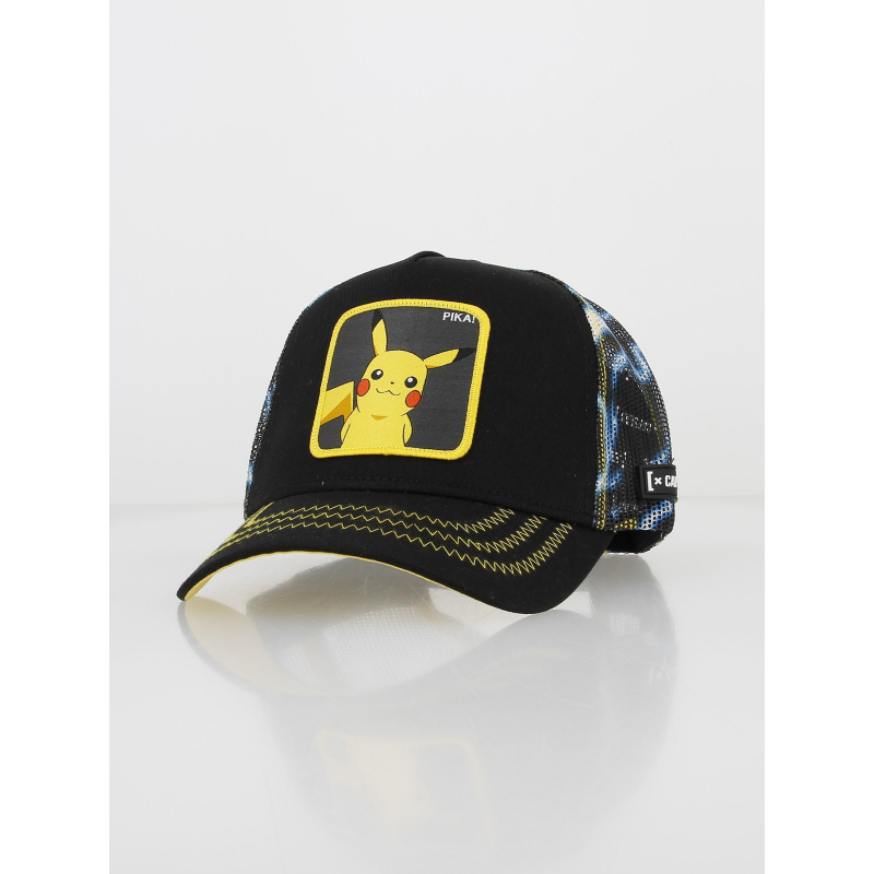 Chapeau Seau Réversible Pokémon – Pikachu Et Pokeball, Noir/jaune, Taille Unique, Officiel
