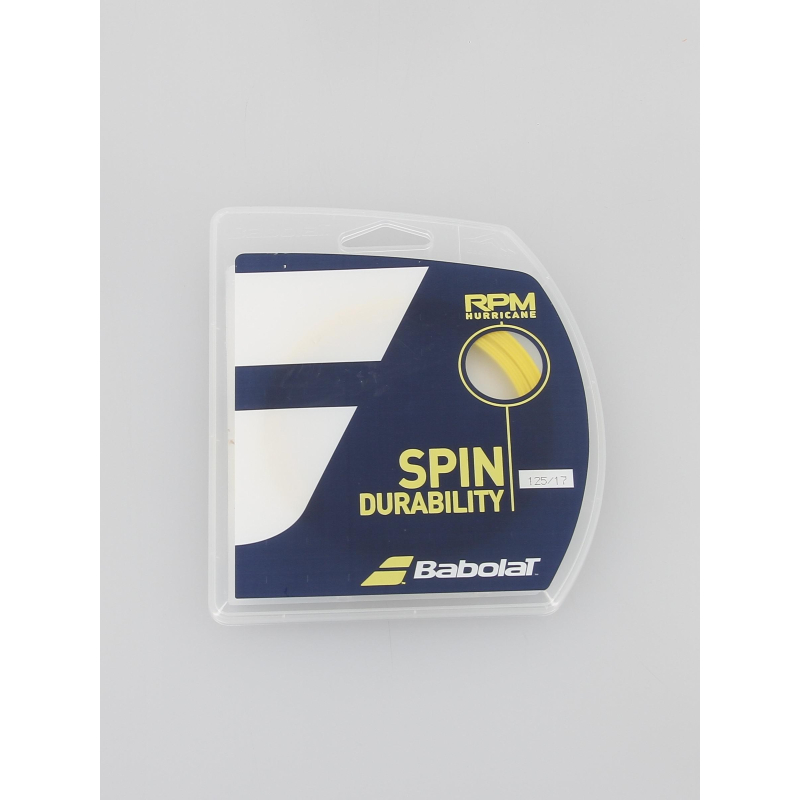 Cordage tennis monofilament rpm hurricane 12m jaune - Babolat