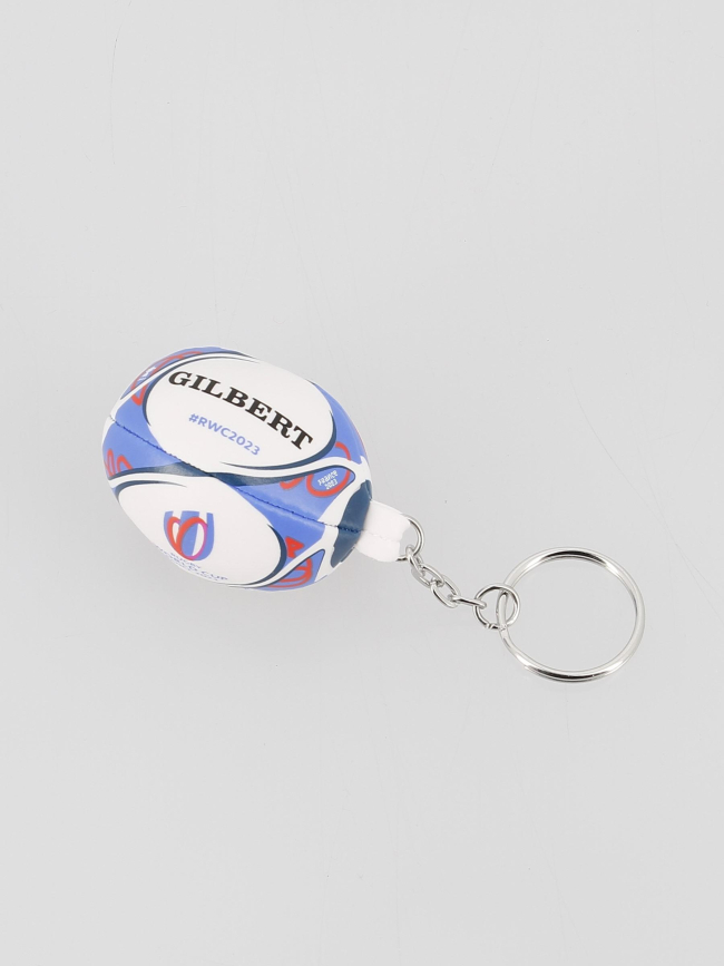 Porte-clés ballon de rugby rwc 2023 blanc bleu - Gilbert