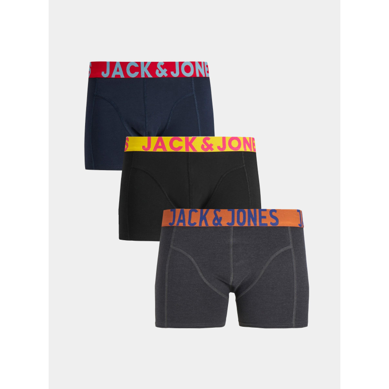 Pack 3 boxers crazy multicolore enfant - Jack & Jones