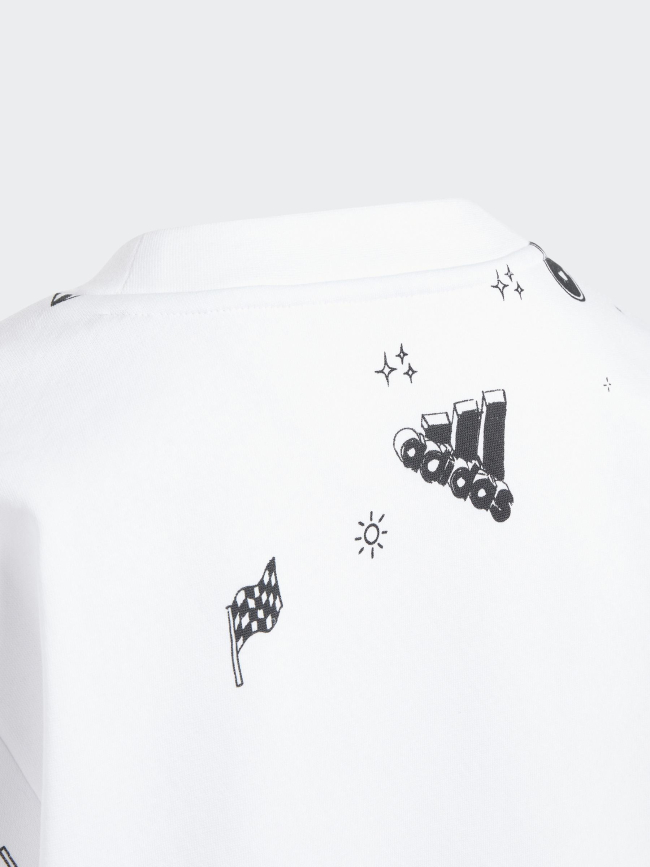 Sweat bluv dessin blanc fille - Adidas