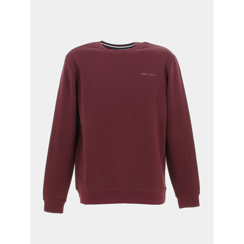 Sweat snark uni bordeaux homme - Teddy Smith