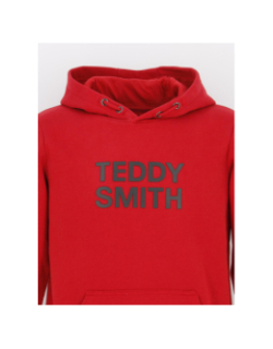 Sweat à capuche siclass rouge garçon - Teddy Smith