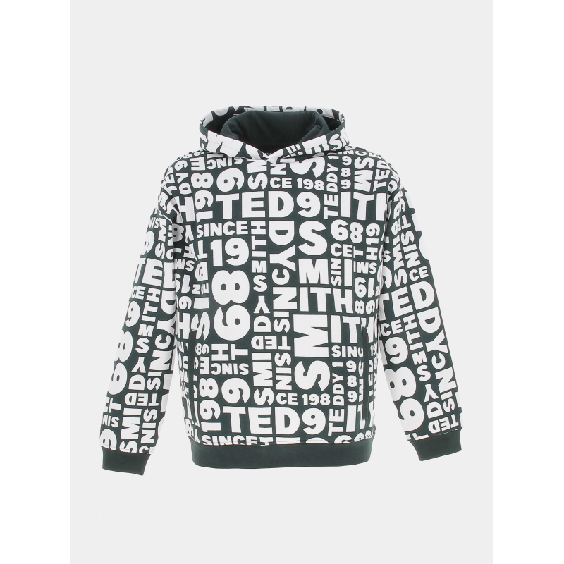 Sweat capuche barry vert enfant - Teddy Smith