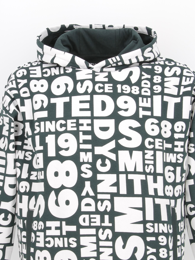 Sweat capuche barry vert enfant - Teddy Smith